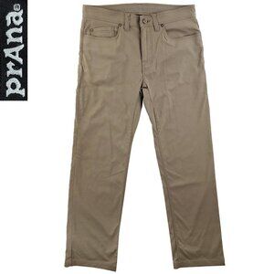 prAna Brion Pants Slim Fit Stretch Hiking UPF 50+ Men's "32x32" Actual 34x30